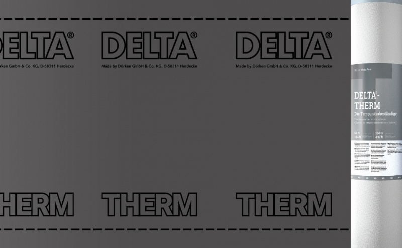 DELTA-THERM PLUS диффузионная термостойкая мембрана для металлических кровель 1,5х50 75м²