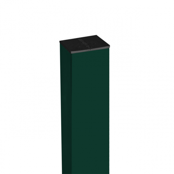 GL Столб оцинкованный с полимерным покрытием с отв.+загл. 62х55х1,4х1500мм 2 отверстия